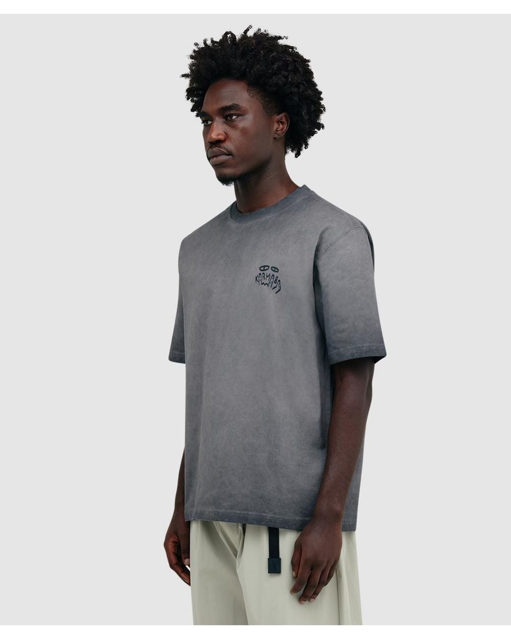 KARMA8A Gray Real Gradient T-Shirt for men