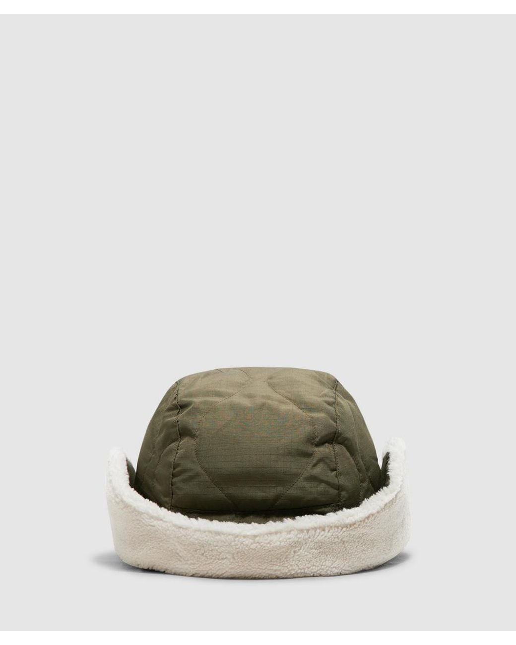 Taion Green X Boa Military Reversible Down Cap (D./Cream