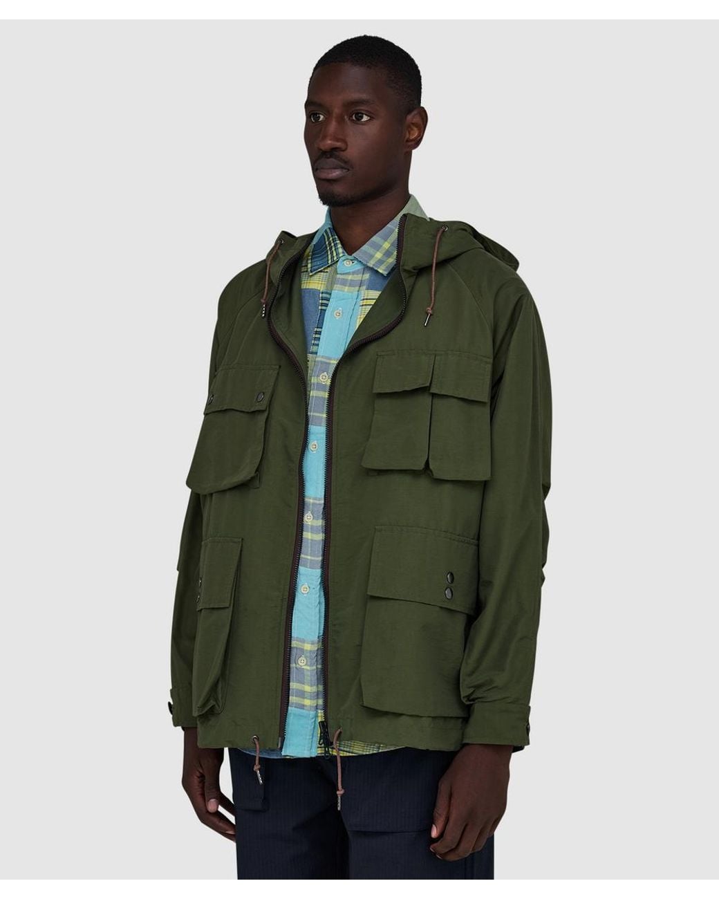 Cafe Mountain Green Telemark Mountain Smock Jacket (Moss for men