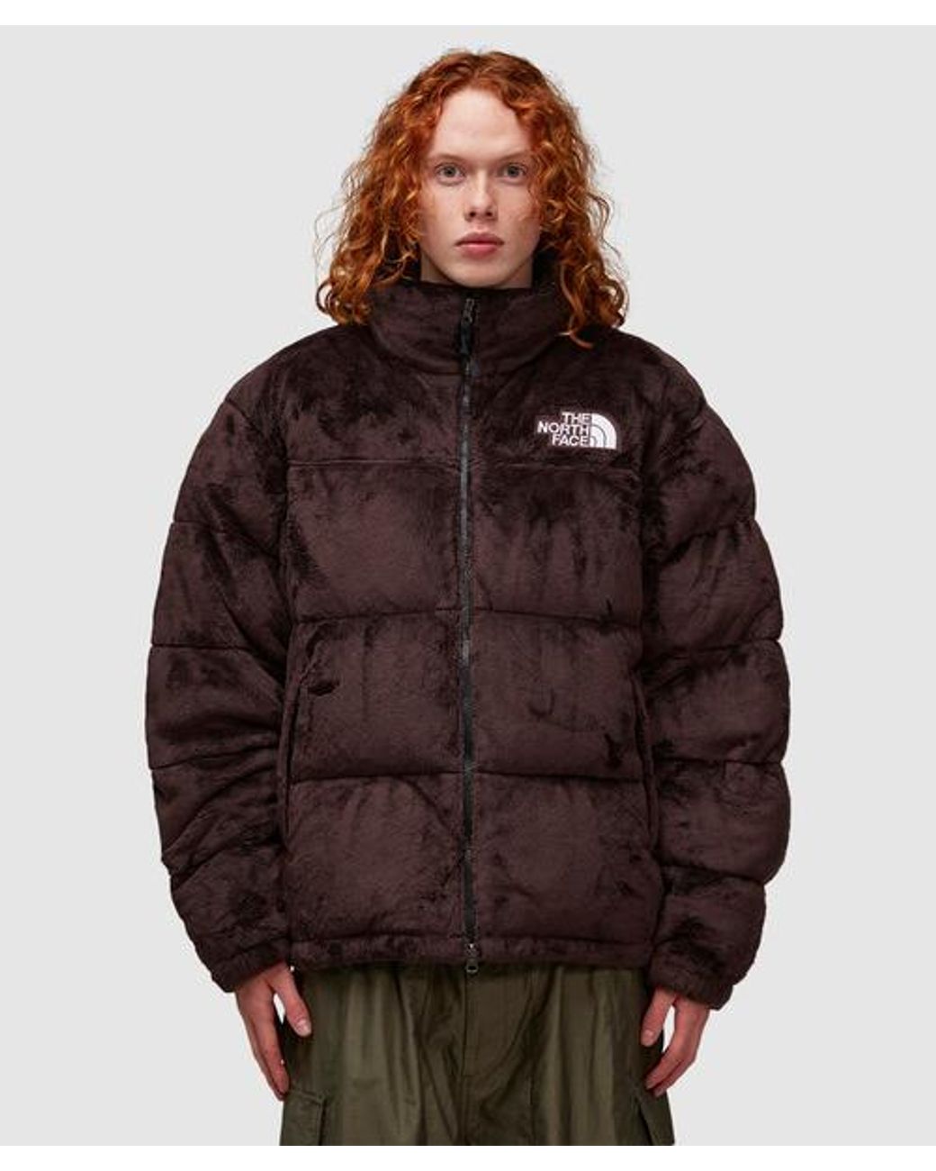 The North Face Versa Velour Nuptse Jacket in Brown for Men | Lyst