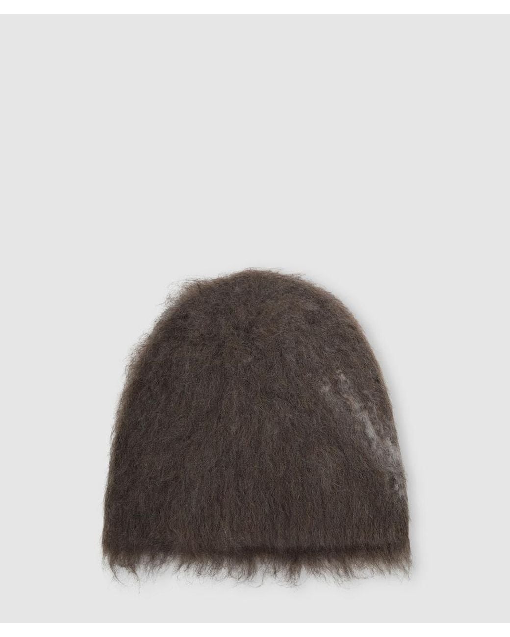 And Wander Brown Jacquard Shaggy Knit Cap