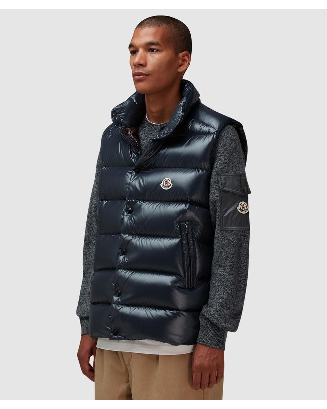 Moncler Blue Tibb Gilet for men