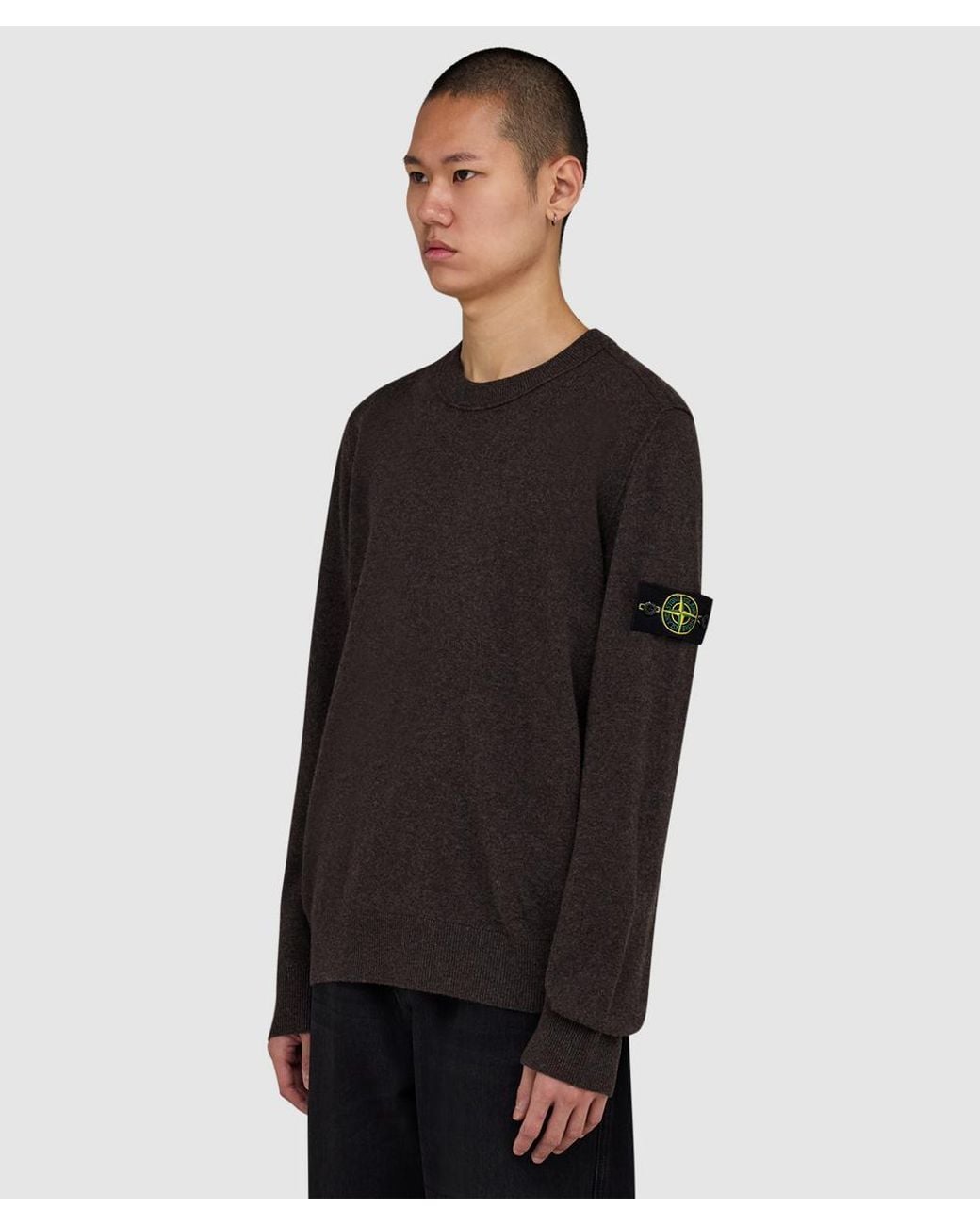 Stone Island Black Light Rws Geelong Wool Polo Shirt for men
