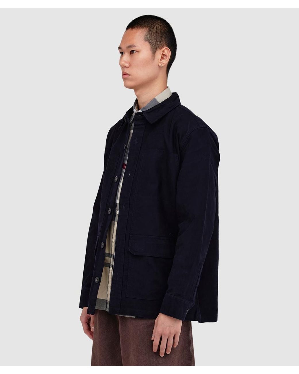 Barbour Blue Newbirch Overshirt for men