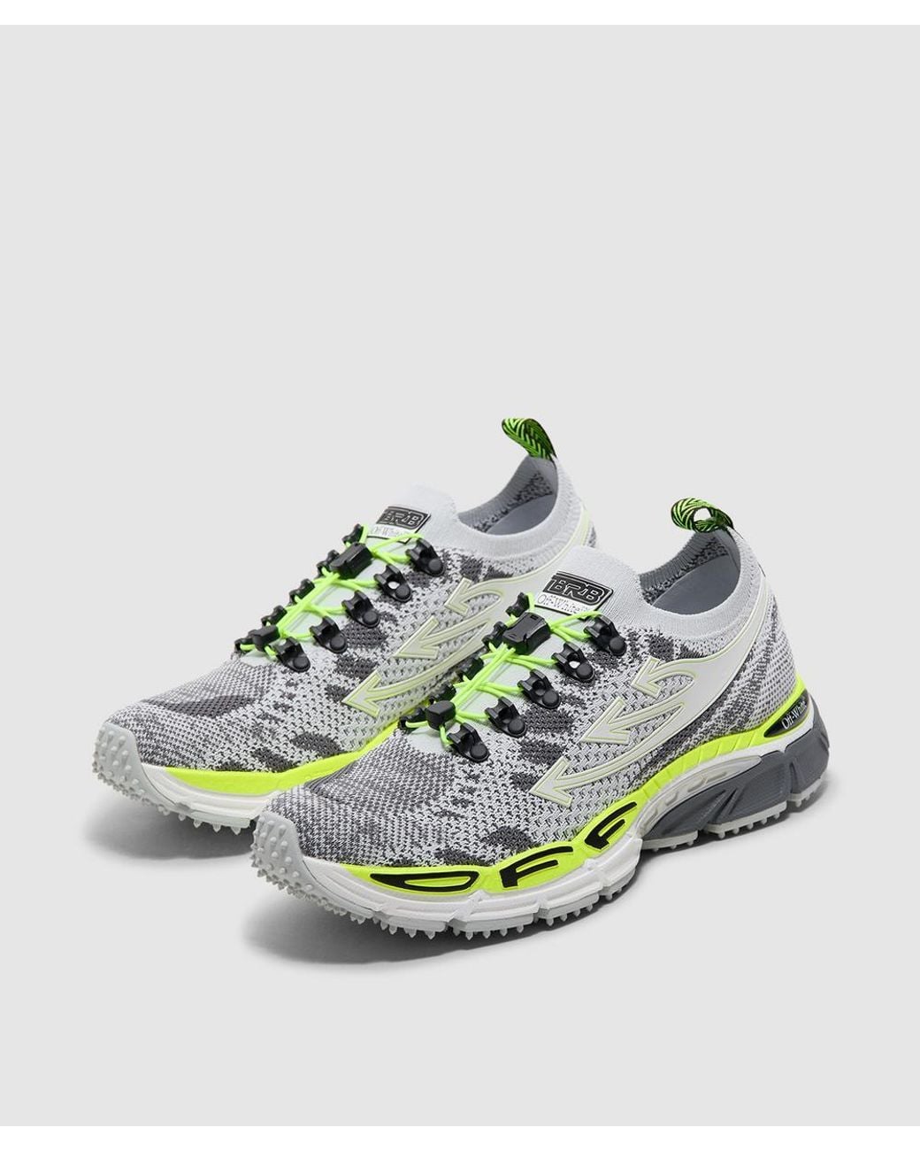 Off-White c/o Virgil Abloh Green Be Right Back Knit Sneaker (Light