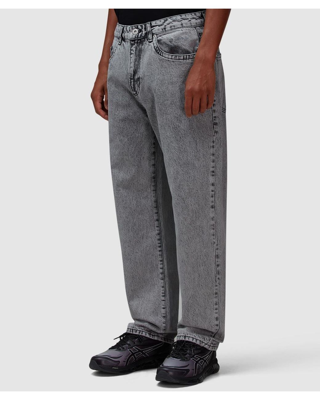 MKI Miyuki-Zoku Gray Classic Denim Jean (Washed for men