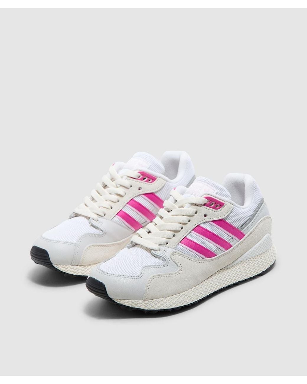 Adidas White Oregon Ultra Tech Sneaker (Cloud/Semi Lucid Fuchsia/Orchid Fusion for men