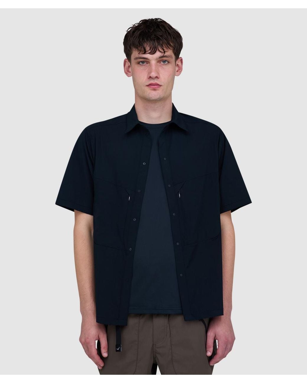 CAYL Blue Air Breathe Short Sleeve Shirt for men