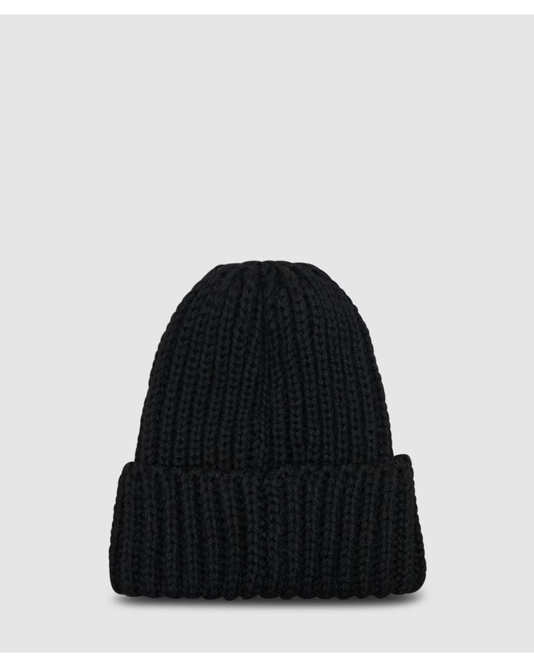 Cafe Mountain Black Wool Toque Beanie