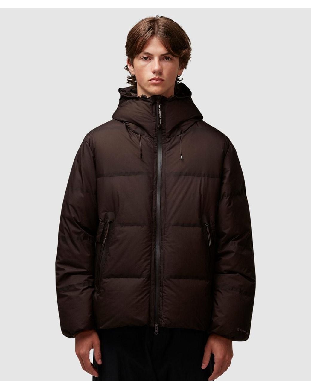 C.P. Company Metropolis Series Pertex Hooded Down Jacket in Brown