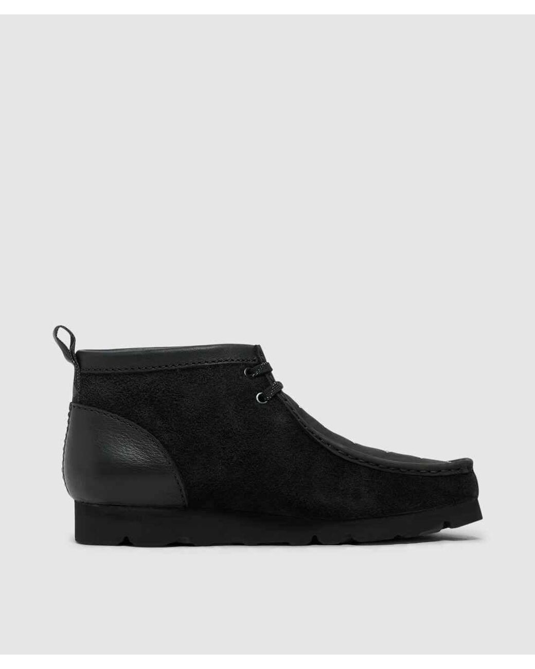 Clarks X Neighborhood Wallabee Gtx Boot in Black for Men | Lyst