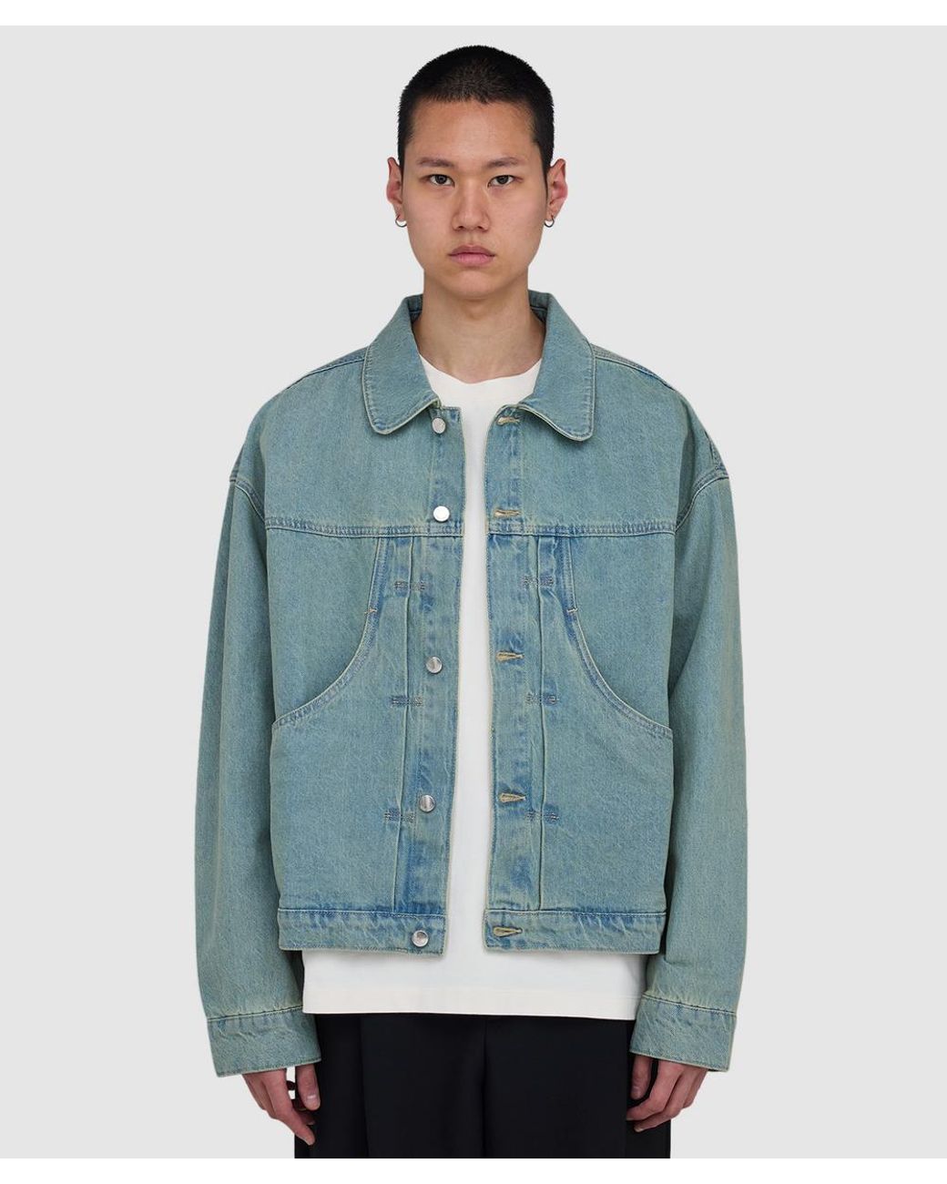 About Blank Blue Denim Jacket (Murky Wash for men