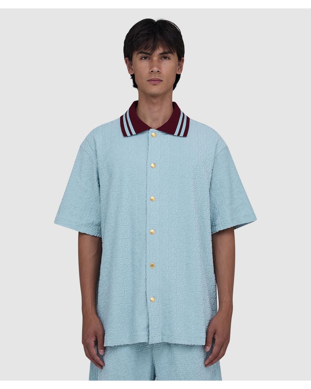 Drole de Monsieur Blue Monogram Shirt for men