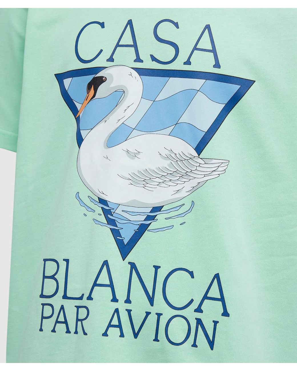 Mens T-shirts CASABLANCA T-shirts Save 51% for Men CASABLANCA Cotton Par Avion Screen-printed T-shirt in White Blue 