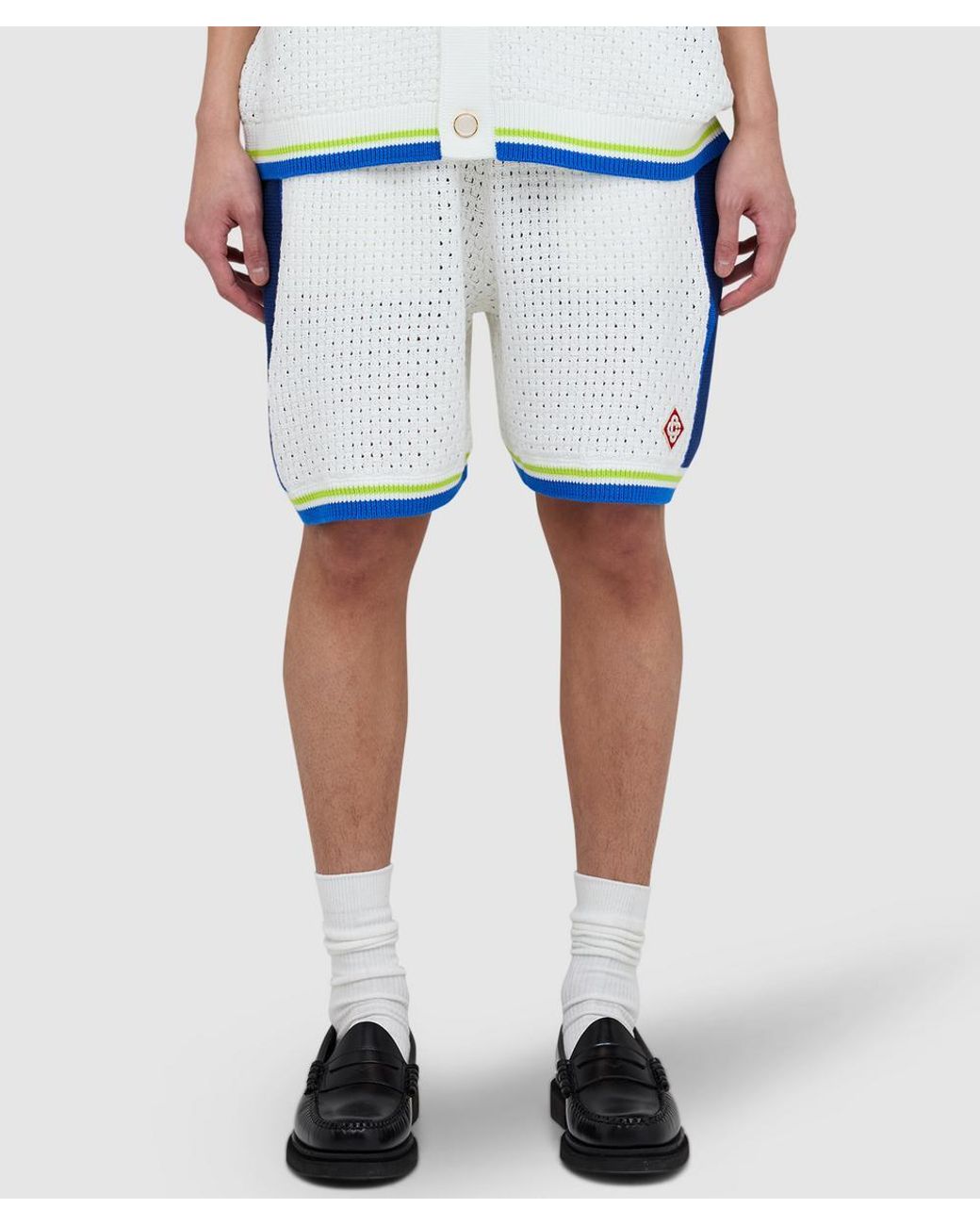 Casablanca Blue Crochet Short for men