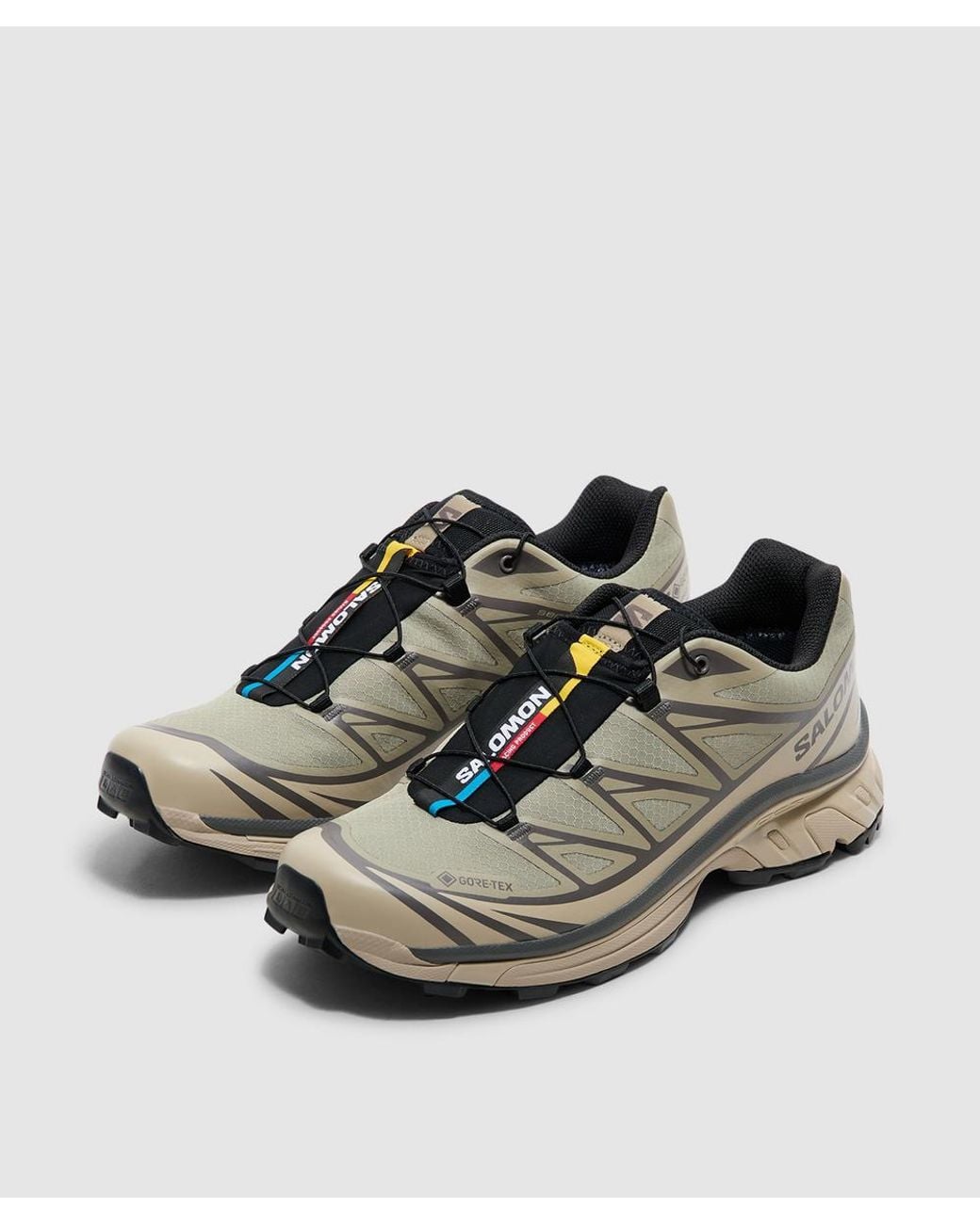 Salomon Lab Brown Xt-6 Gore-Tex Sneaker (Whpep/Silves/Dark G for men