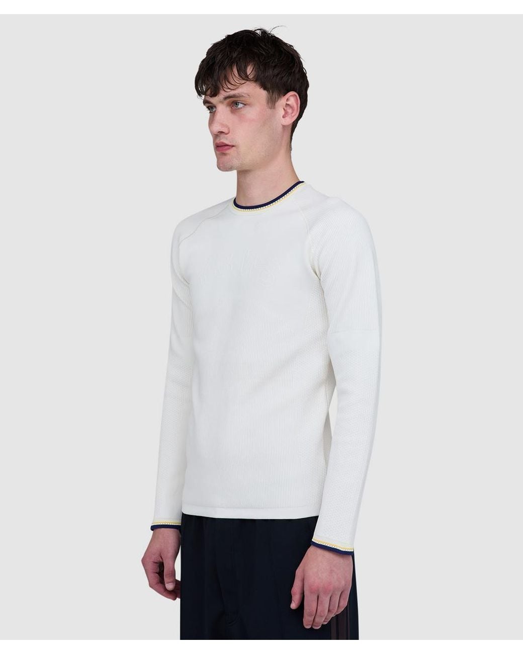 Adidas Originals Natural Y3 Knit Long Sleeve T-Shirt for men