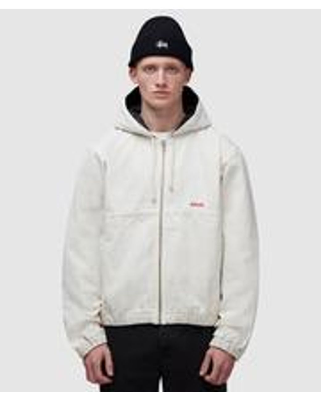 Stussy Canvas Insulated Work Jacket in White for Men | Lyst