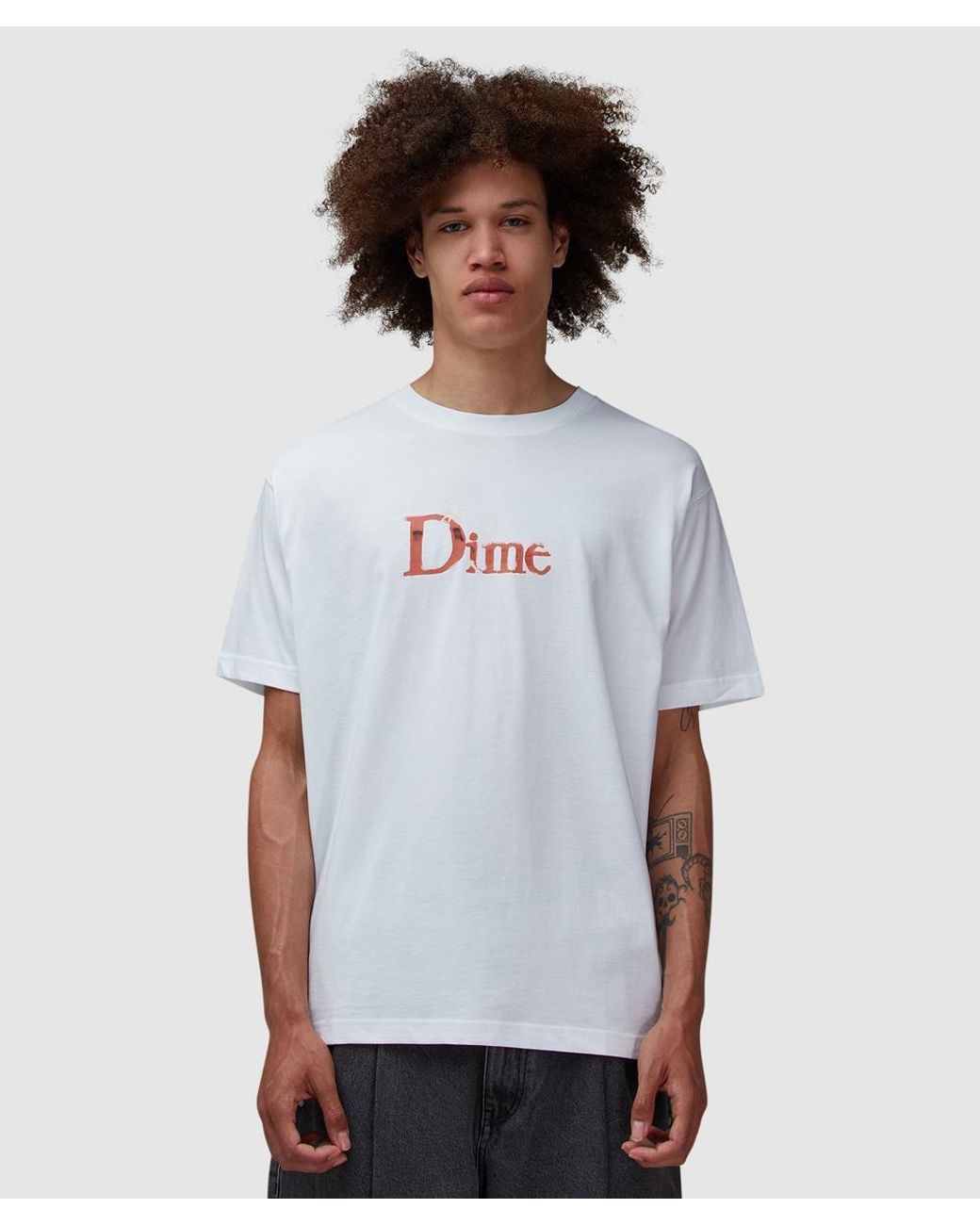 Dime White Shiny T-Shirt