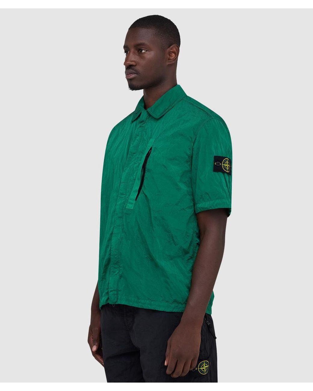 Stone Island Green Nylon Metal for men