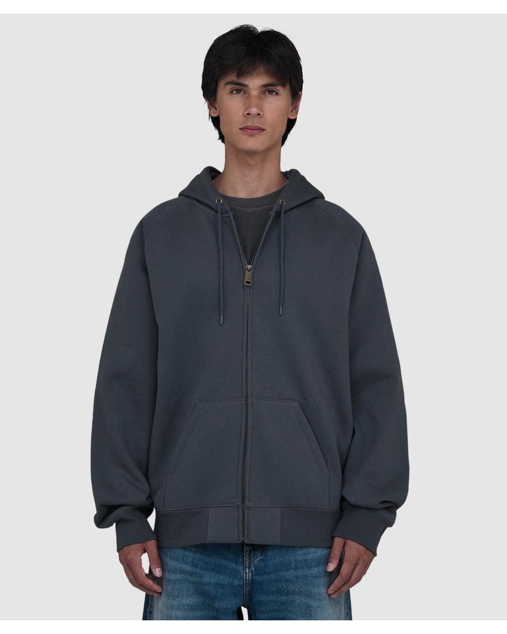 Carhartt Blue Chase Zip Hoodie (Styx for men