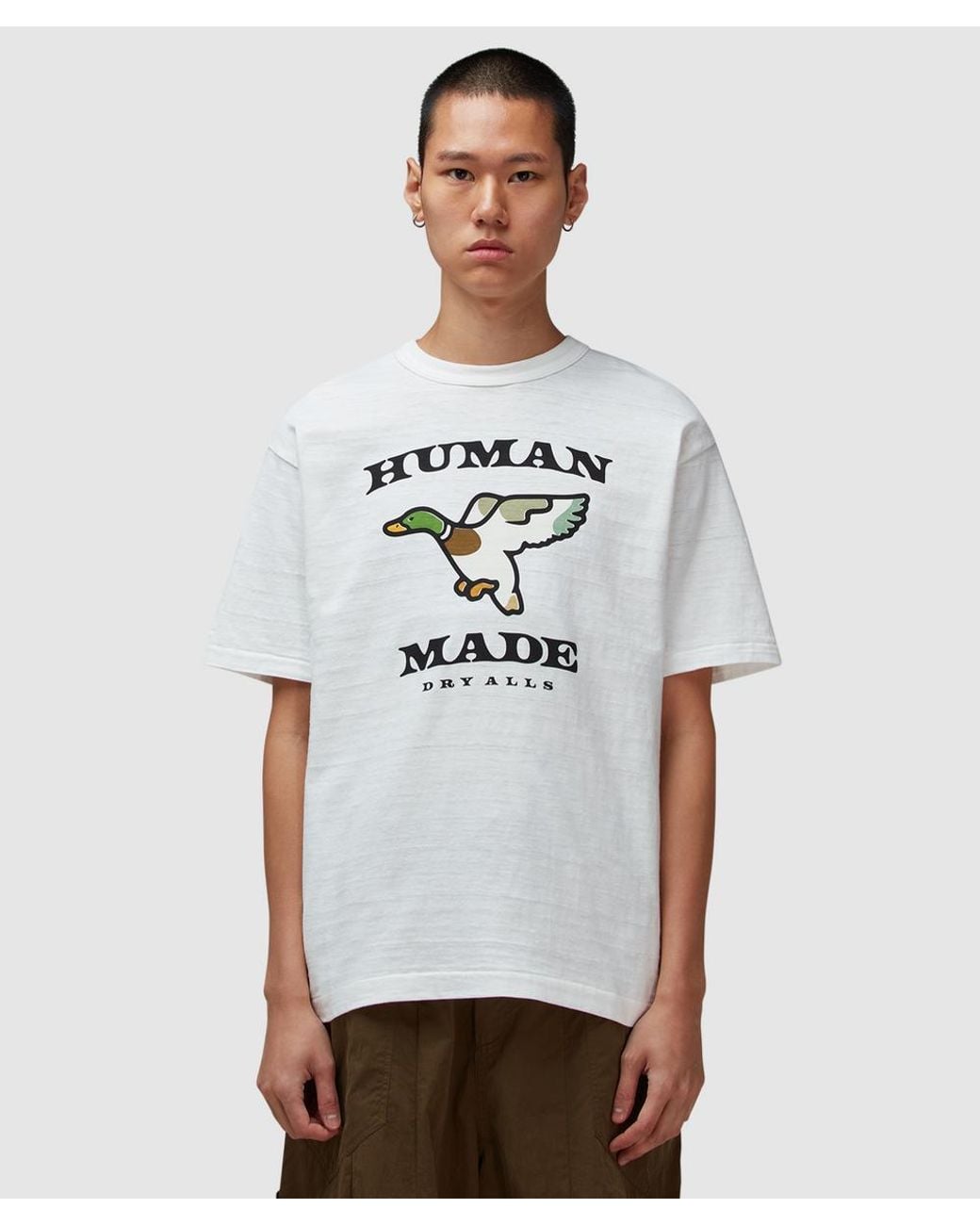 T-Shirt DUCK FLYING MADE HUMAN トップス 中古・古着通販】HUMAN DUCKプリントT FLYING (ヒューマンメイド) MADE トップス