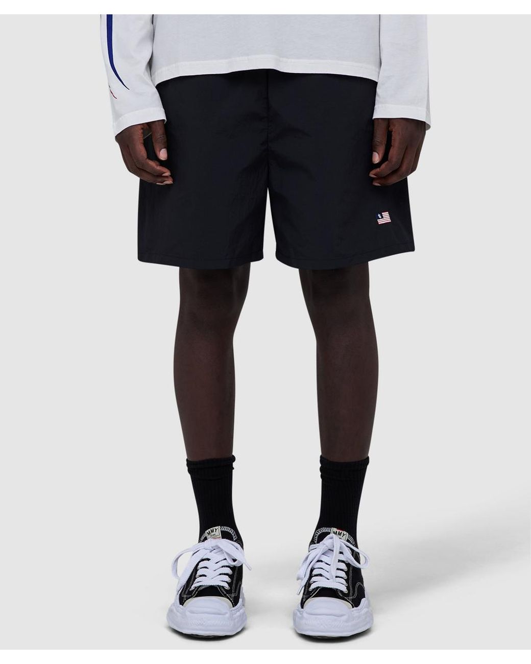 Cole Buxton Blue Mini Flag Short for men