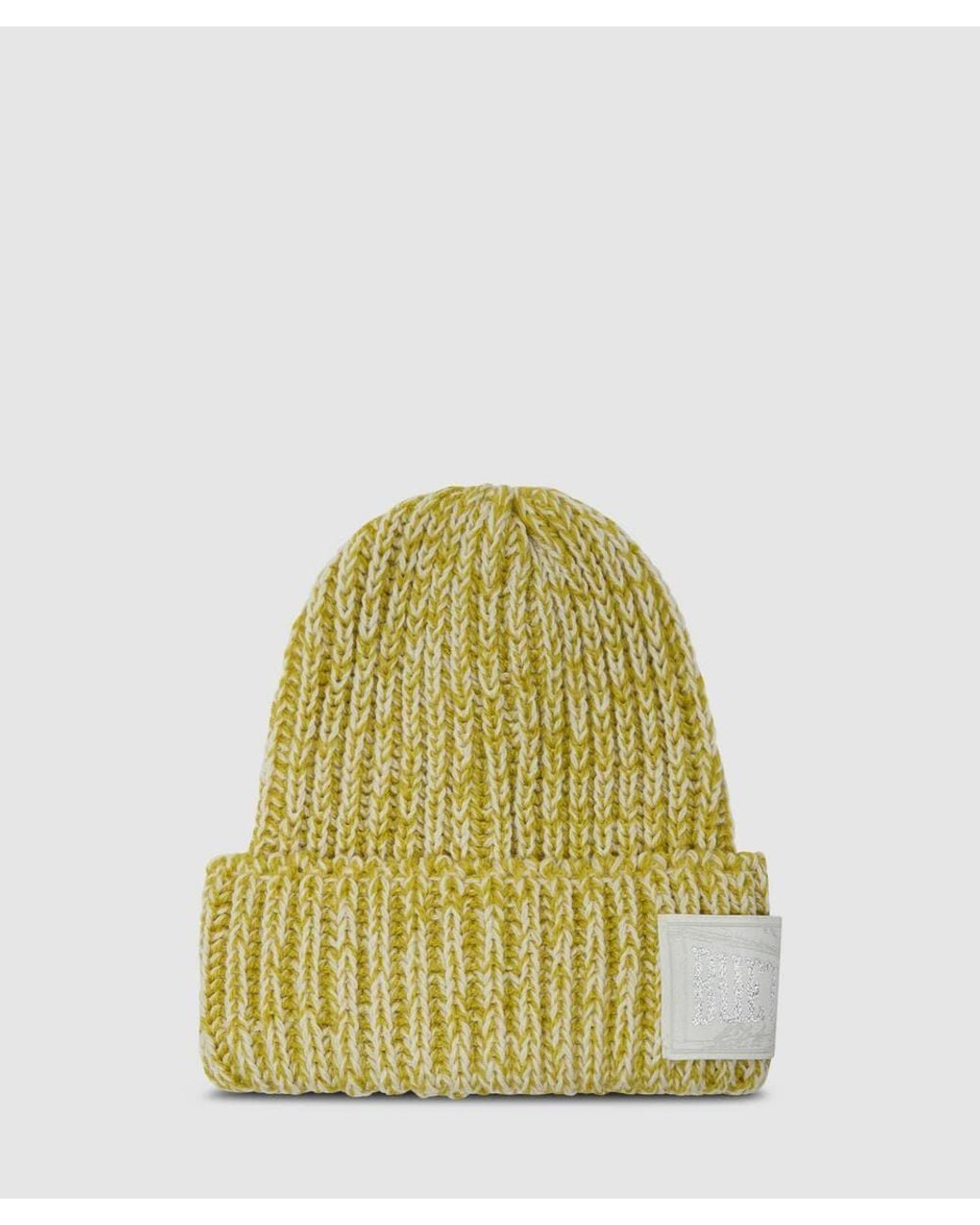 Bubetti Yellow Pacino Beanie (Moss Two Tone