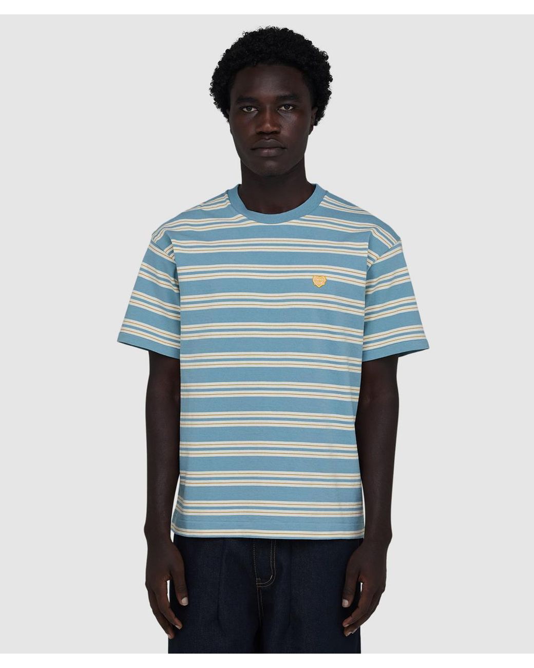 Human Made Blue Striped T-Shirt for men