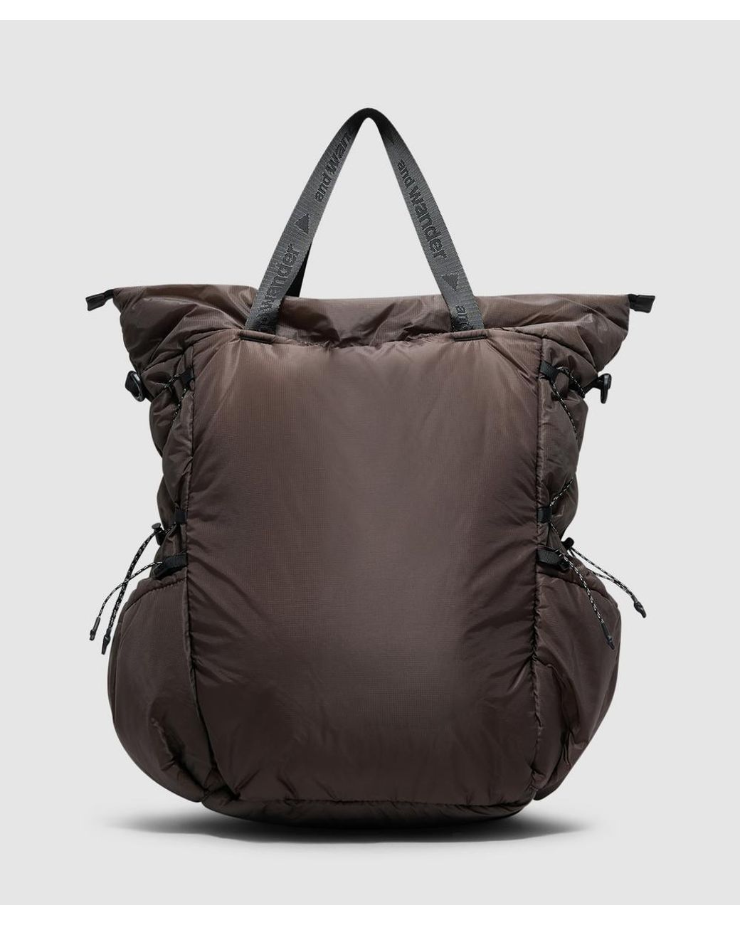 And Wander Black Puffer Mini Ripstop Tote Bag