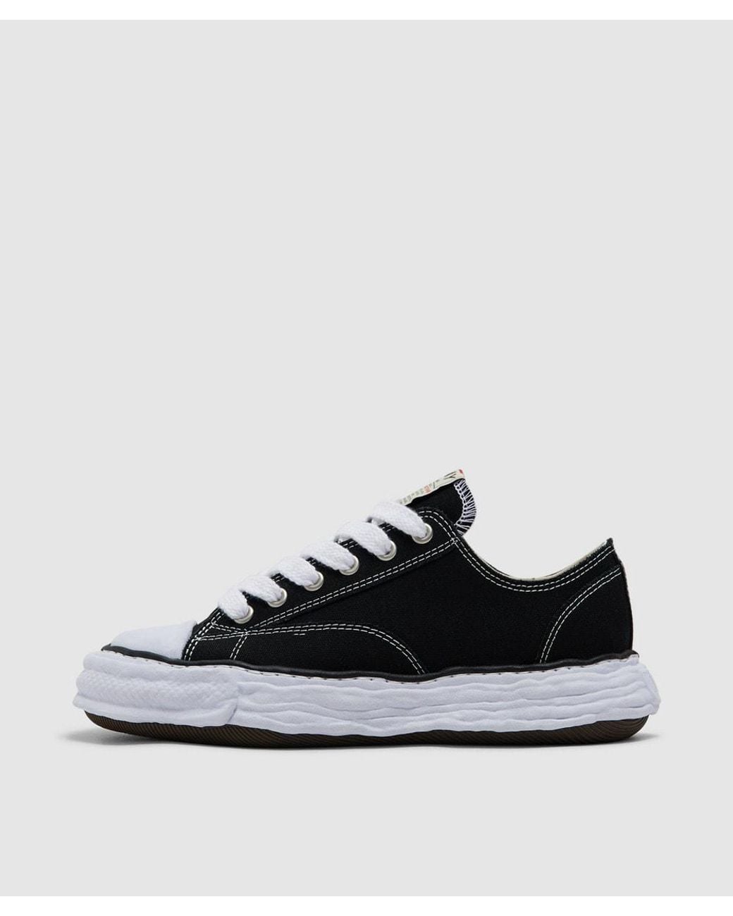 Maison Mihara Yasuhiro Black Peterson Og Sole Low Canvas Sneaker
