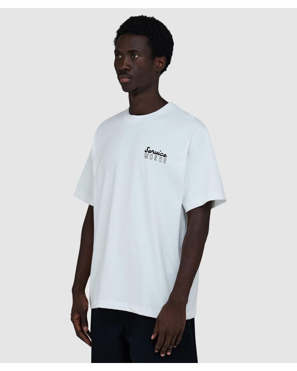 Service Works White Eating Adventures T-Shirt for men