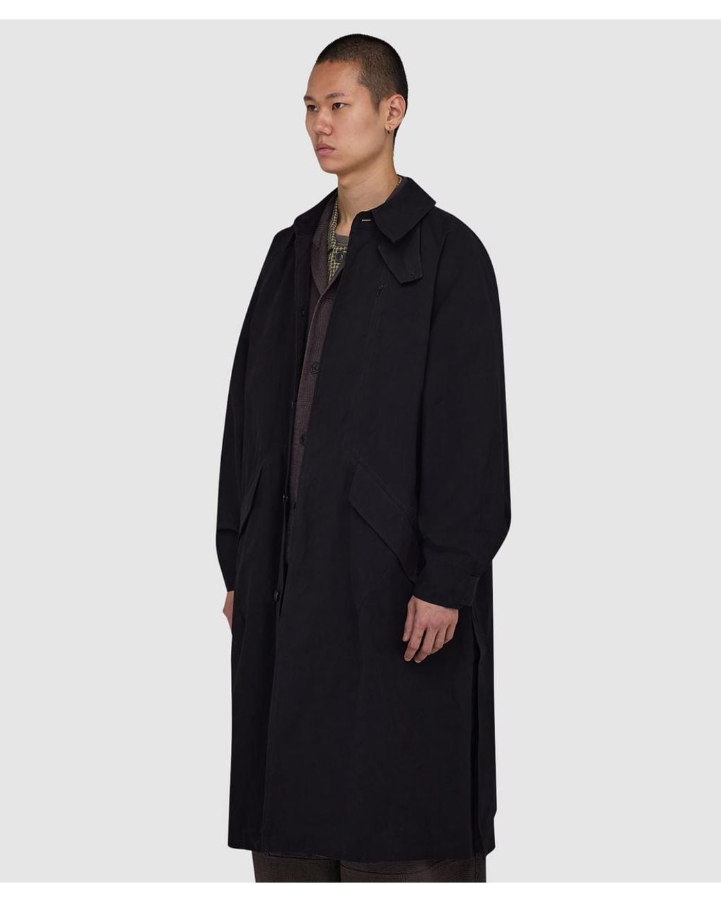 YMC Blue Tyrell Trench Coat for men