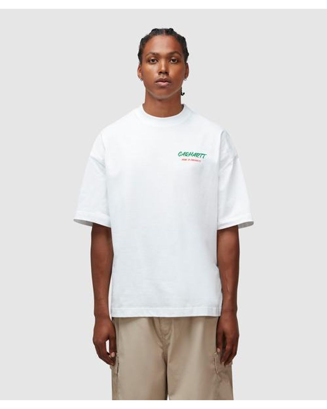 Carhartt WIP Built From Scratch T-shirt in White for Men | Lyst