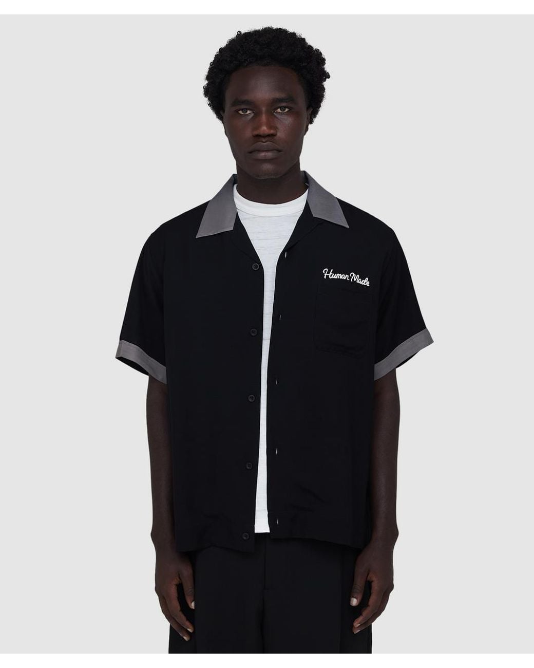 Human Made Blue Bowling Shirt for men