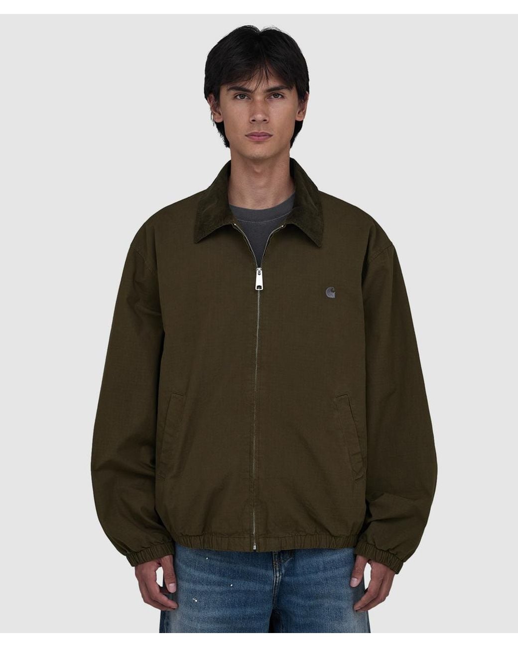 Carhartt Green Madison Ripstop Jacket (Dark Beech for men