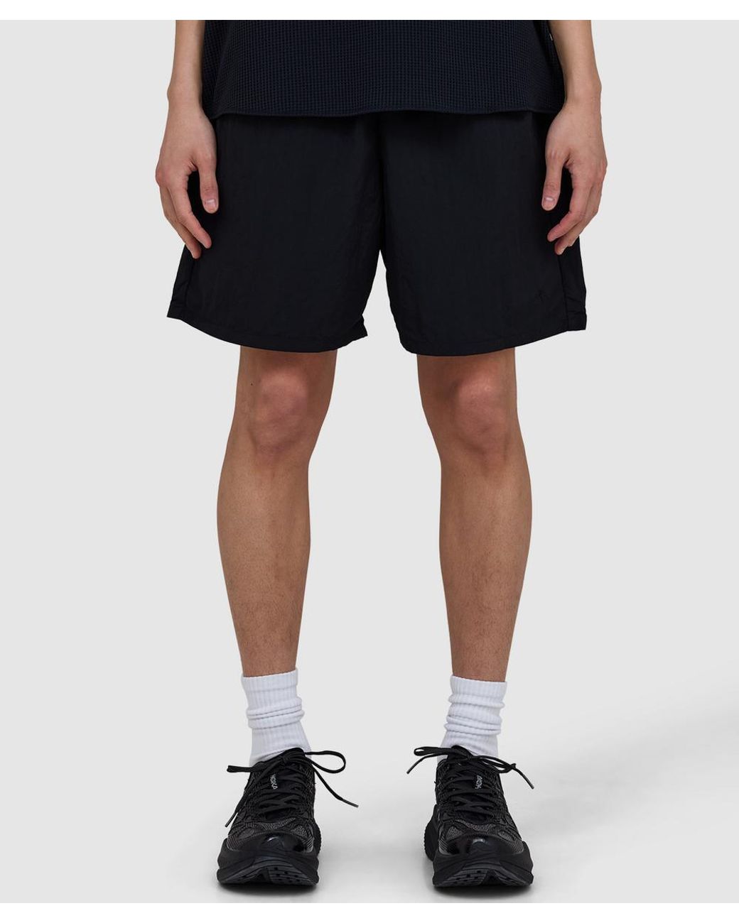 Goldwin Black Nylon Short for men