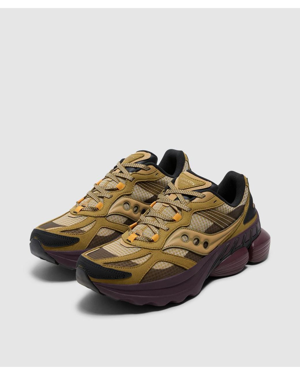 Saucony Brown Grid Nxt Sneaker /Wine for men