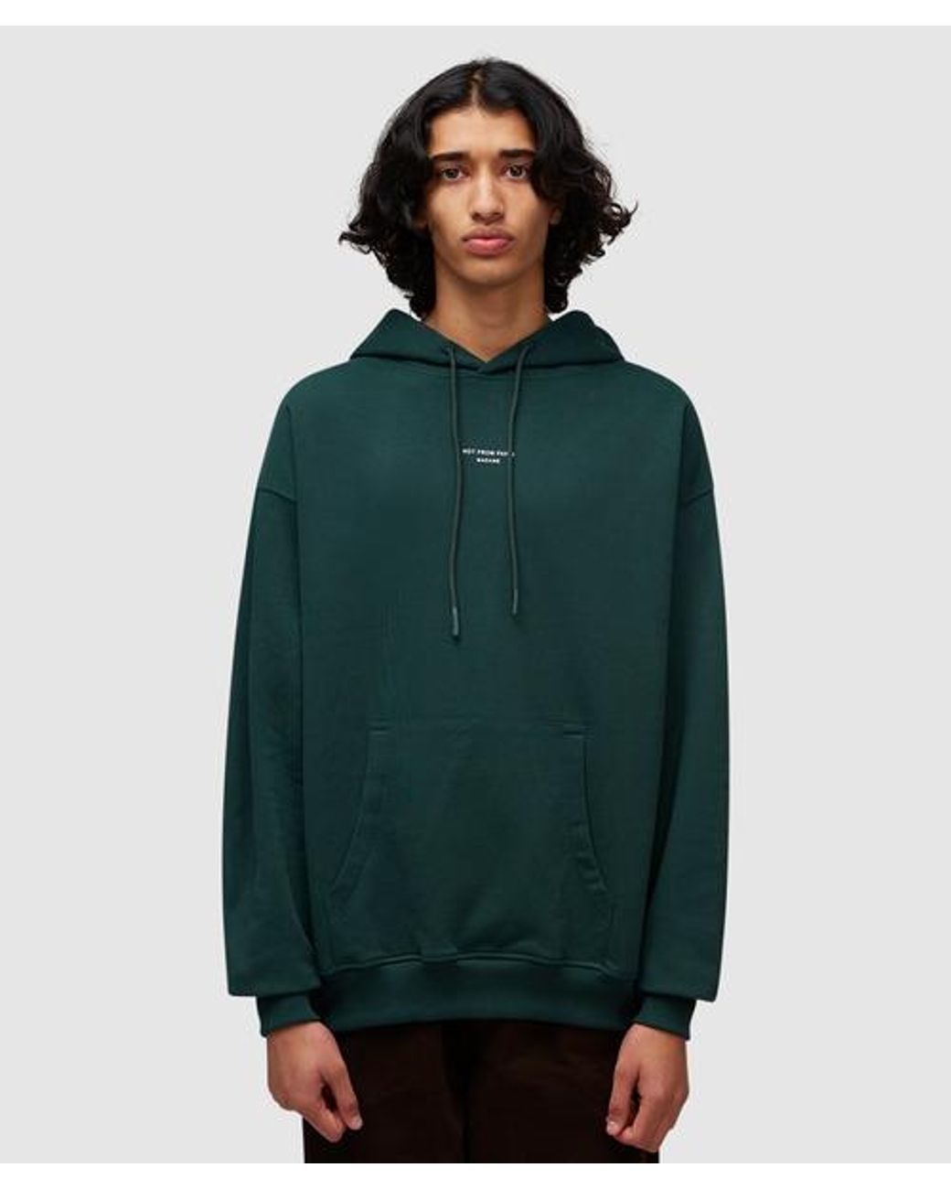 Drole de Monsieur Nfpm Slogan Hoodie in Green for Men | Lyst