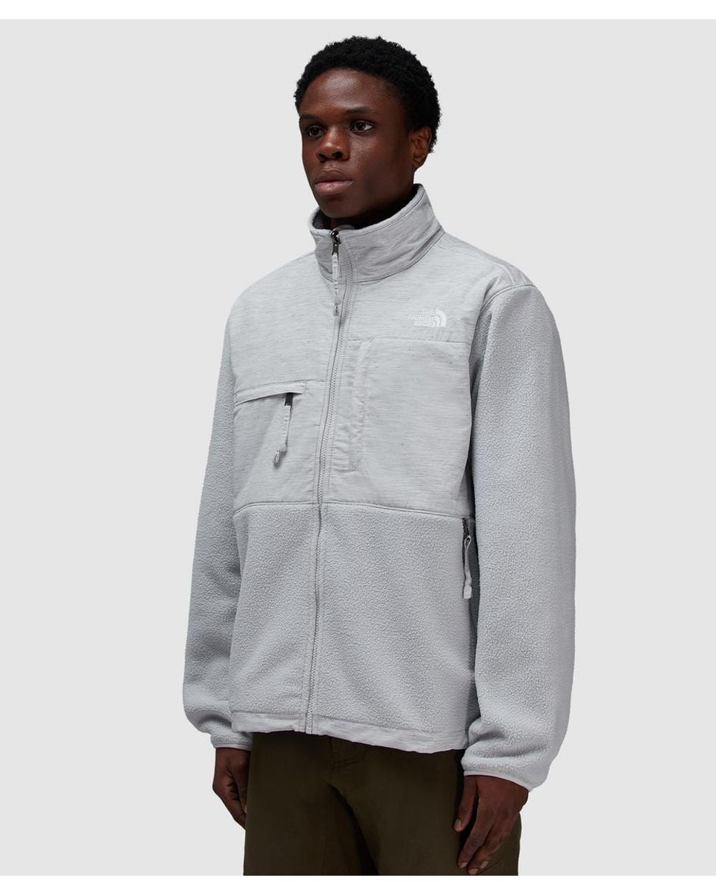 The North Face Gray Regrind Denali Jacket for men