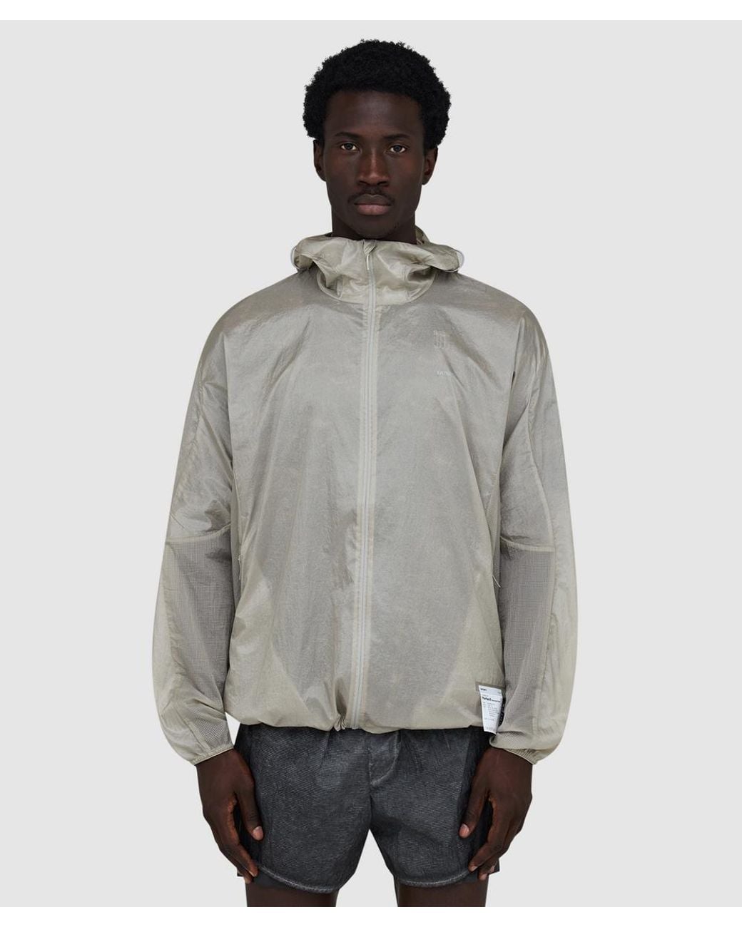 Satisfy Gray Pertex Diamond Fuse Windbreaker (Moonstruck for men
