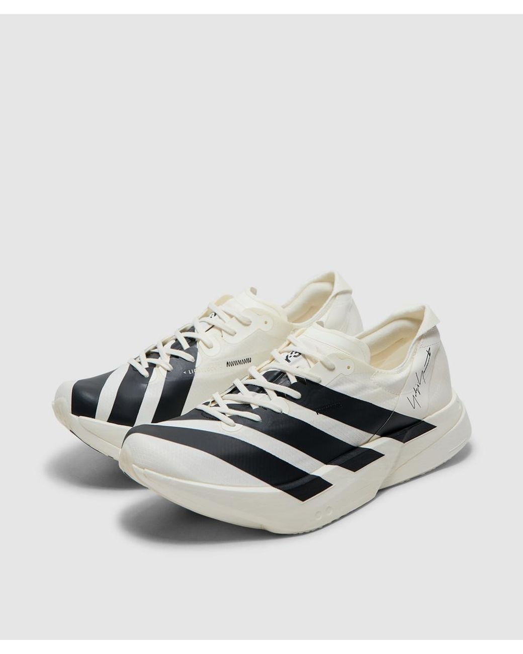Y-3 White Adios Pro 4 Sneaker (Off/Off for men