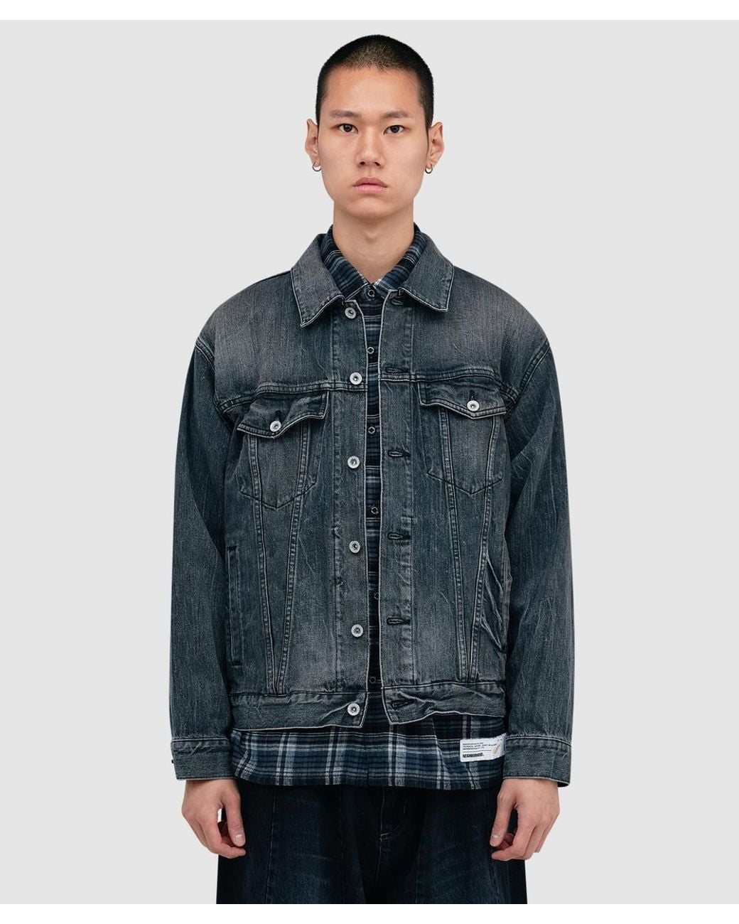Neighborhood Washed Denim Type-4 Jacket in Blue for Men | Lyst