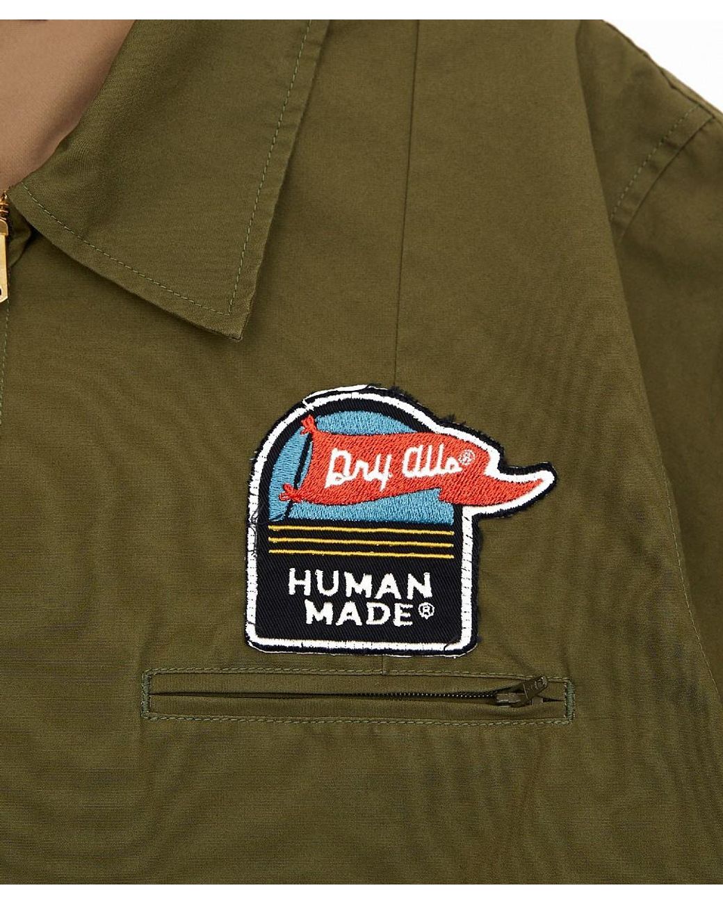 Human Made Patch Jacket in Olive (Green) for Men | Lyst