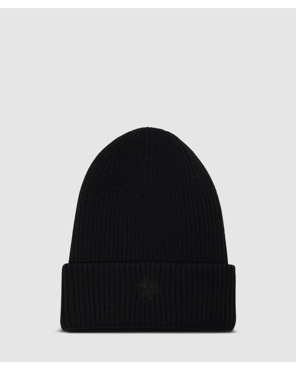 Goldwin Black Logo Knit Beanie