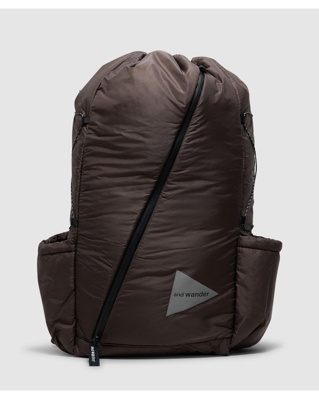 And Wander Brown Puffer Mini Ripstop Backpack
