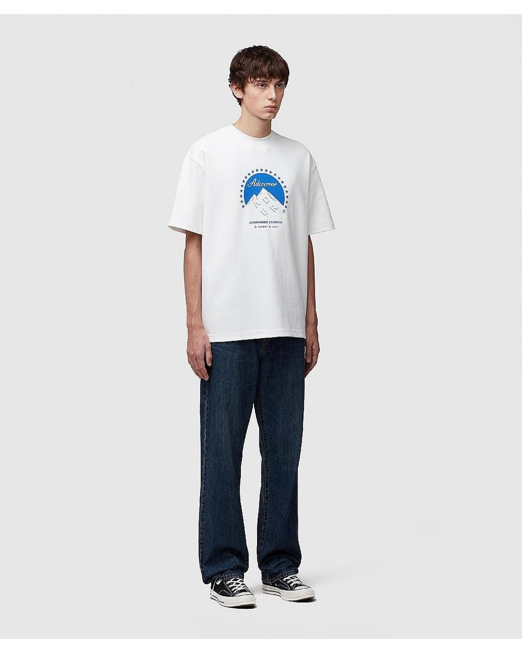 Tシャツ・カットソー ADER ERROR Montage t-shirt 02 4FT618 ader-error-WHITE-Oversized-