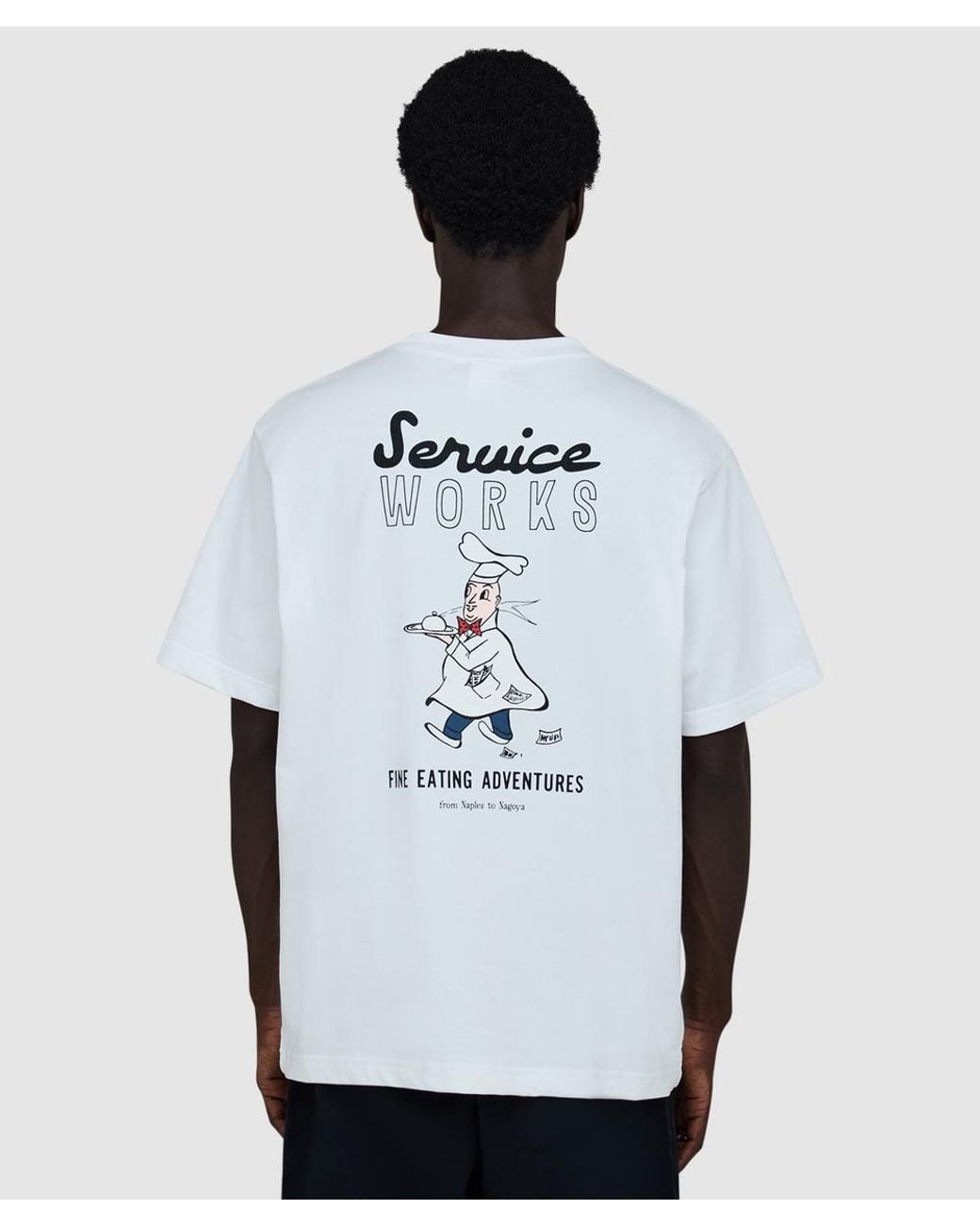 Service Works White Eating Adventures T-Shirt for men