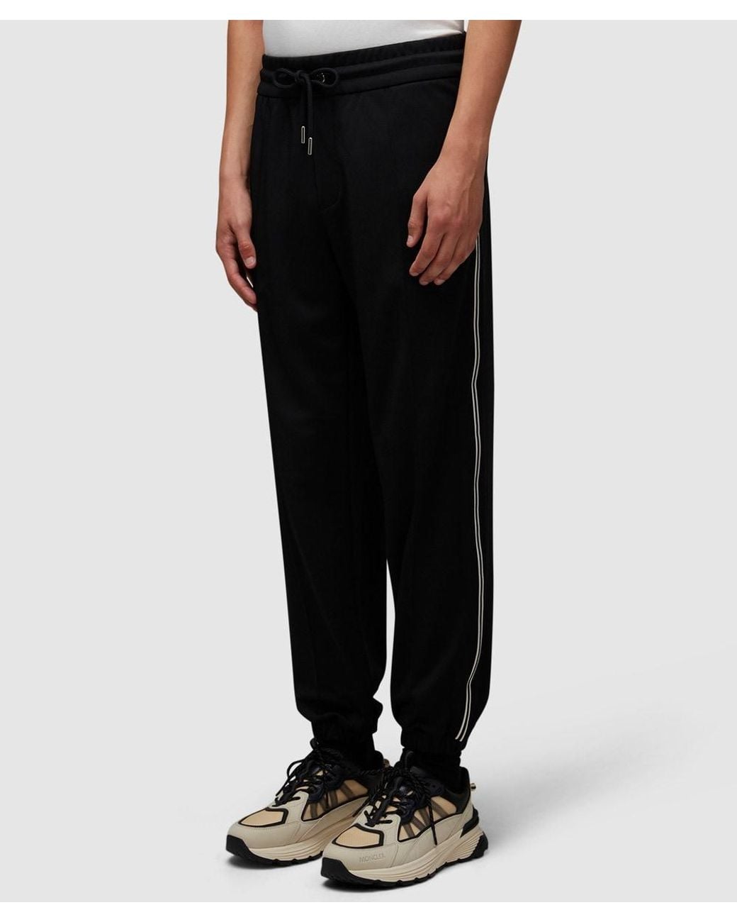 Moncler Black Logo Sweatpant for men