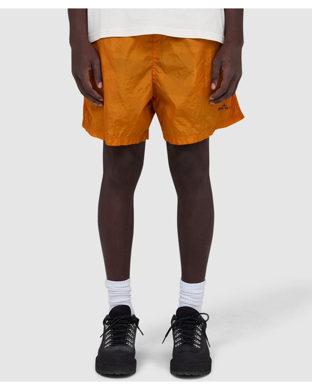 Stone Island Orange Nylon Metal for men